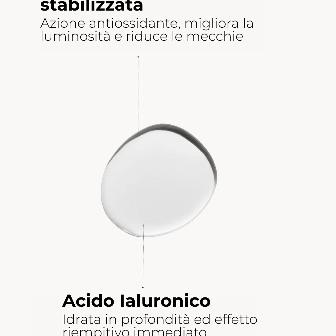 siero con vitamina C acido ialuronico e antiossidanti