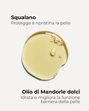 texture olio detergente struccante viso